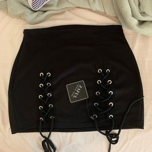 Brand New Zaful Lace up skirt NWT